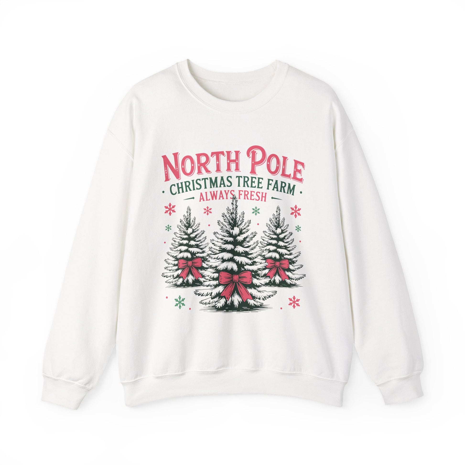 North Pole Christmas Tree Farm Christmas Crewneck Sweatshirt - Samberule