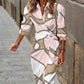Amy - Printed Wrap Dress - Samberule