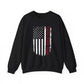 "Faith Over Fear American Flag' Faith Crewneck Sweatshirt