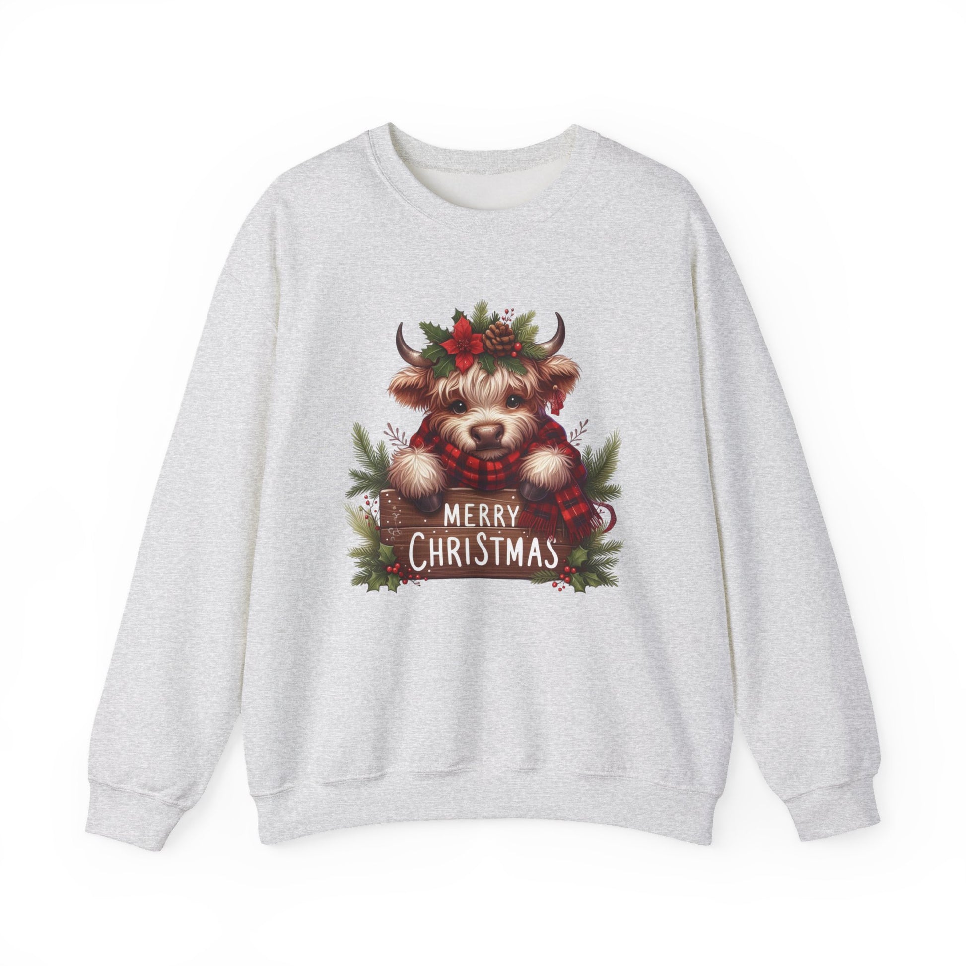 Merry Christmas Cow Christmas Sweatshirt Crewneck - Samberule
