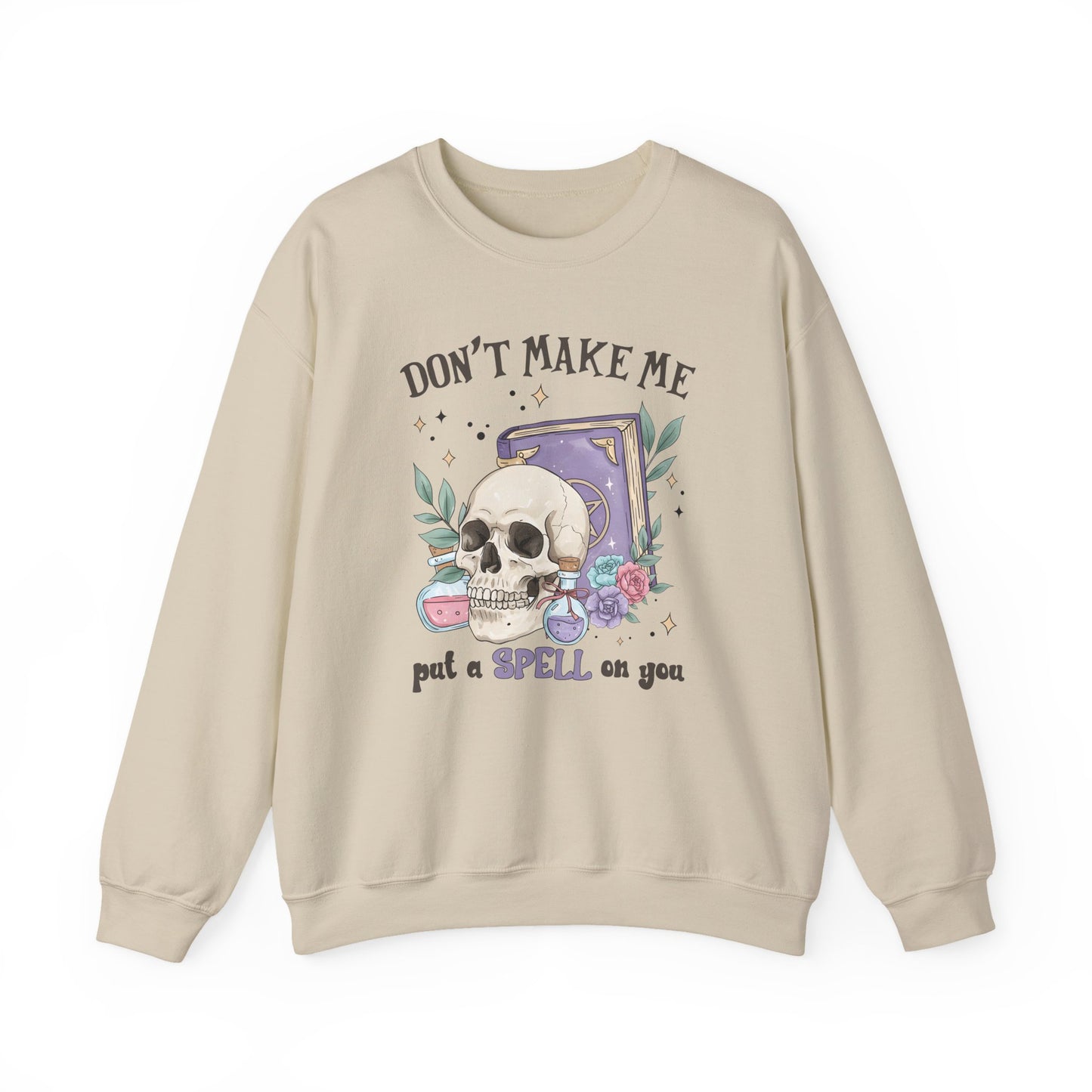 Dont make me put a spell on you Halloween Crewneck Sweatshirt - Samberule