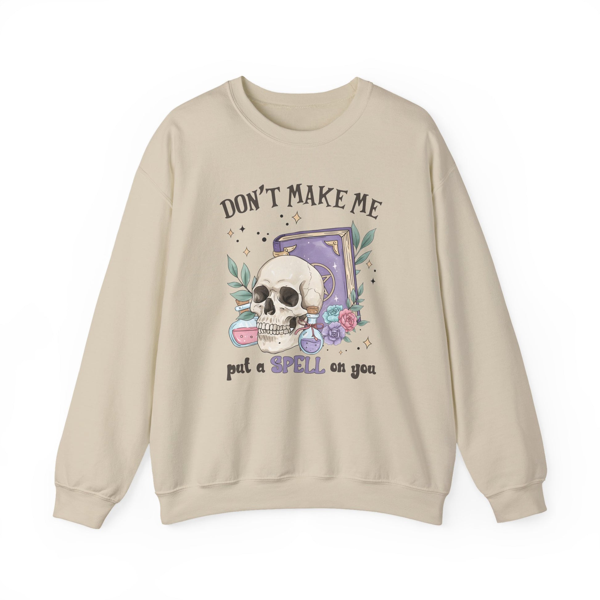 Dont make me put a spell on you Halloween Crewneck Sweatshirt - Samberule