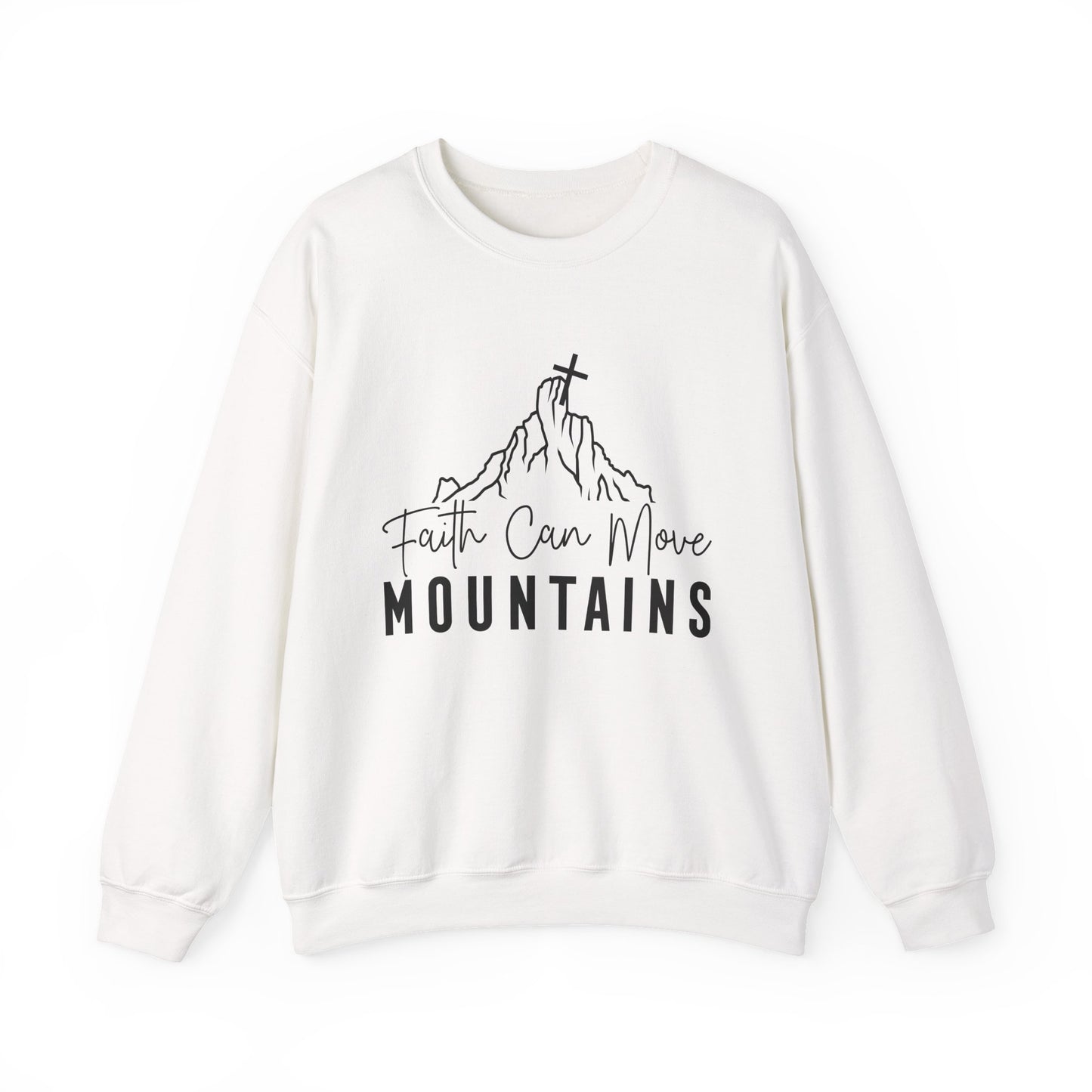 Faith Can Move Mountains Faith Crewneck Sweatshirt