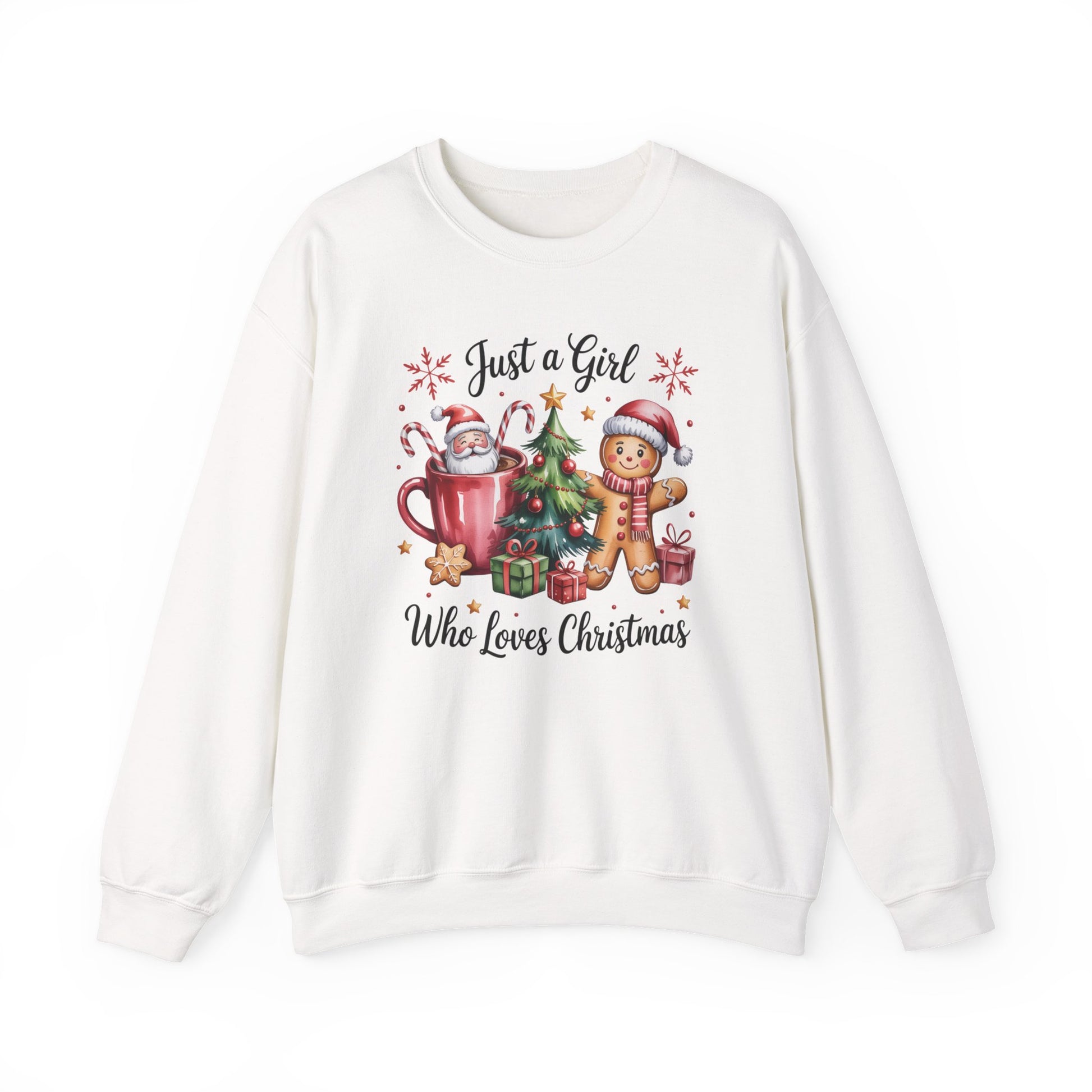 Just a Girl Who Loves Christmas Crewneck Sweatshirt - Samberule