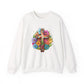 Colorful Christian Floral Faith Crewneck Sweatshirt