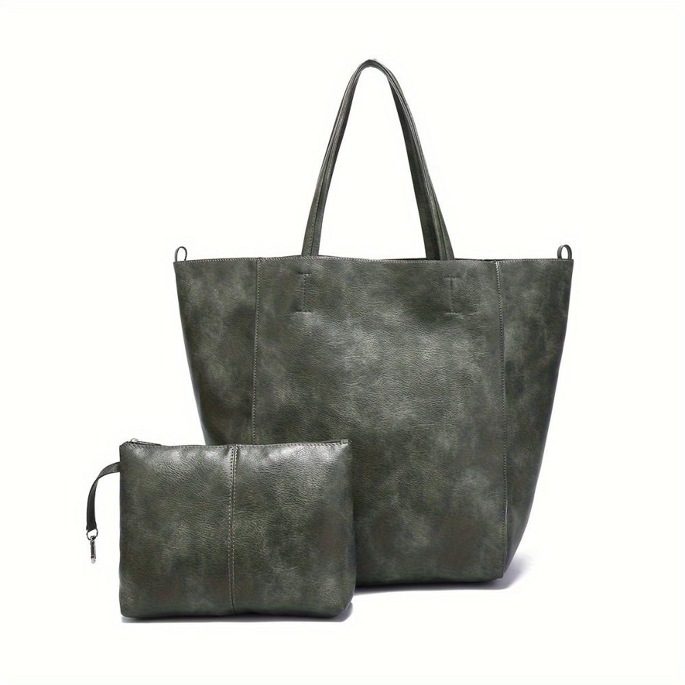 Heather - Vegan Leather Tote Bag - Samberule