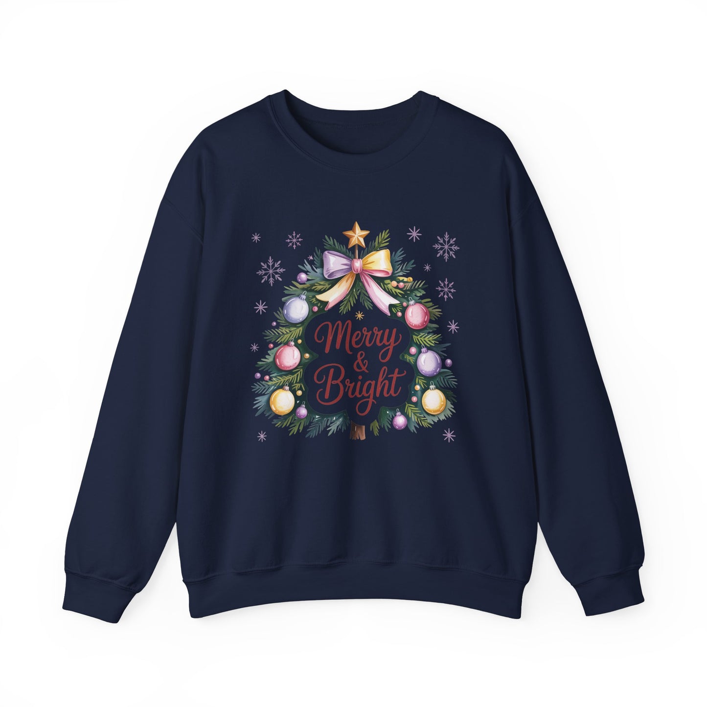 Merry & Bright Christmas Crewneck Sweatshirt
