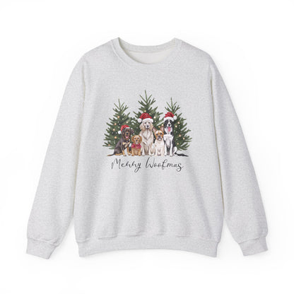 Merry Woofmas Christmas Crewneck Sweatshirt