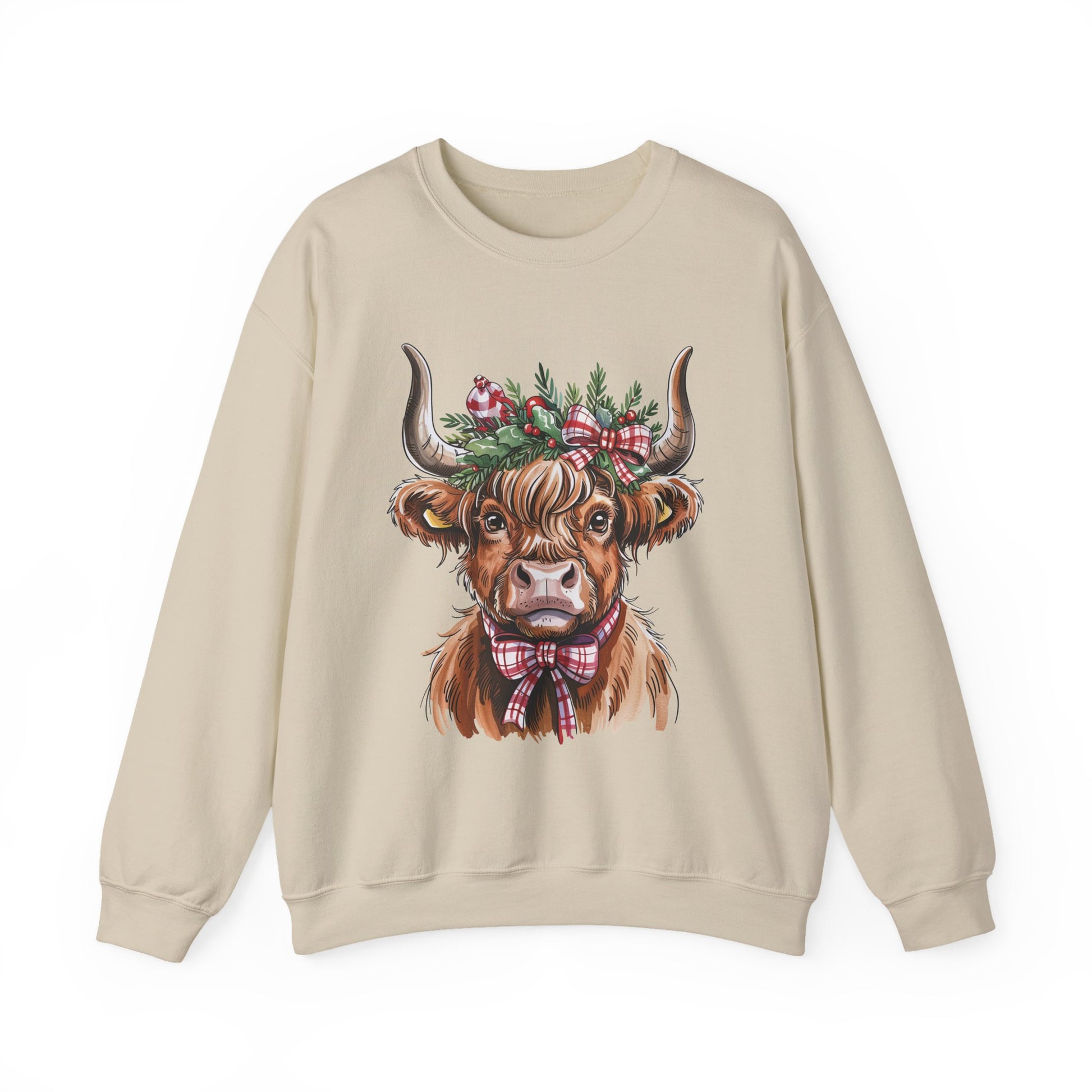 Festive Cow Christmas Crewneck Sweatshirt - Samberule