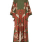 Elegance Dazzling Print Maxi Dress