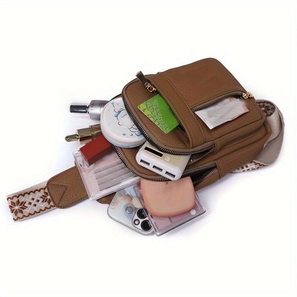 Margaret - Vegan Leather Sling Crossbody Bag - Samberule