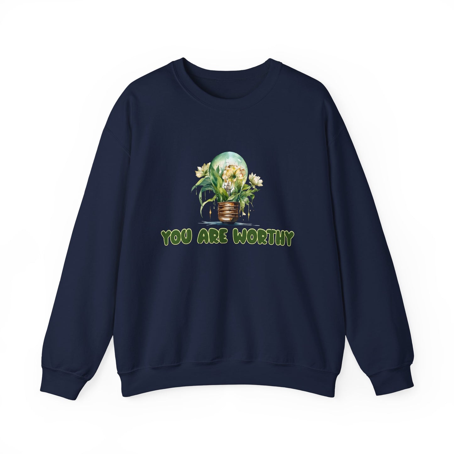 You Are Worthy Mental Health Crewneck Sweatshirt