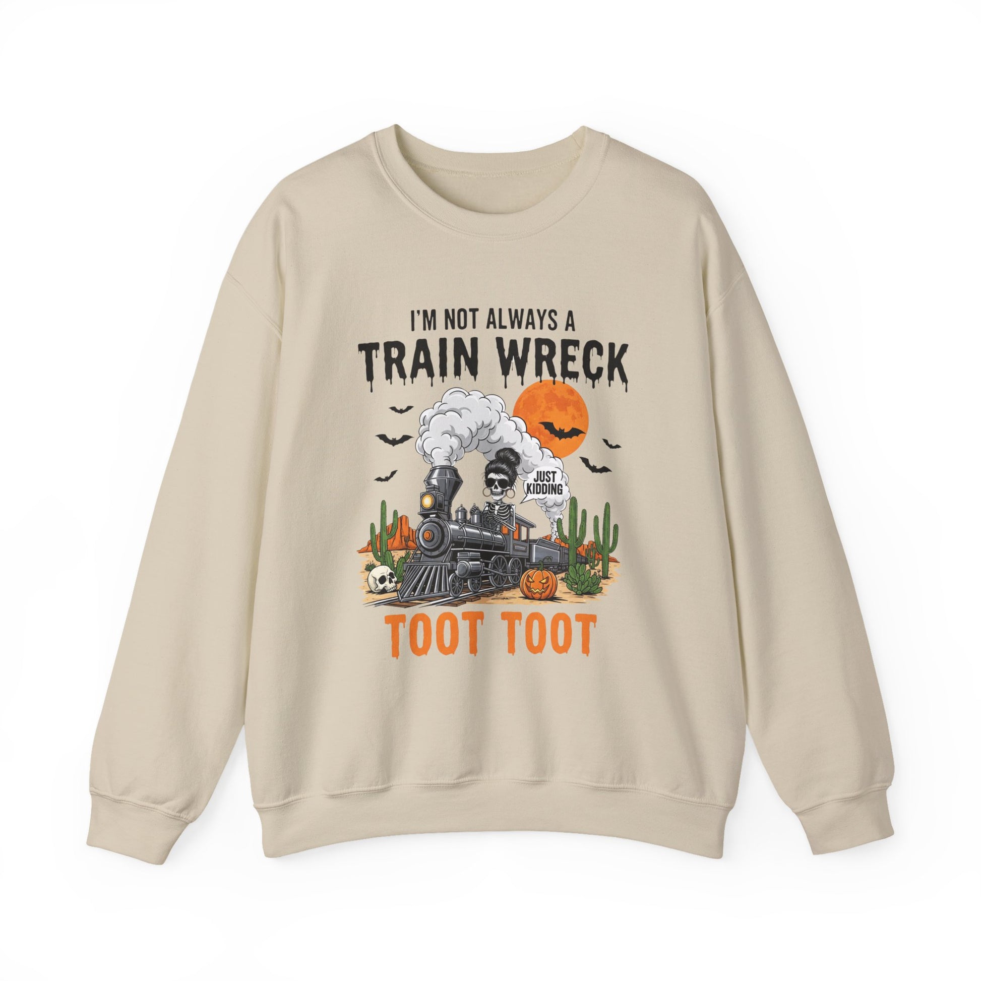 Train Wreck Halloween Crewneck Sweatshirt - Samberule