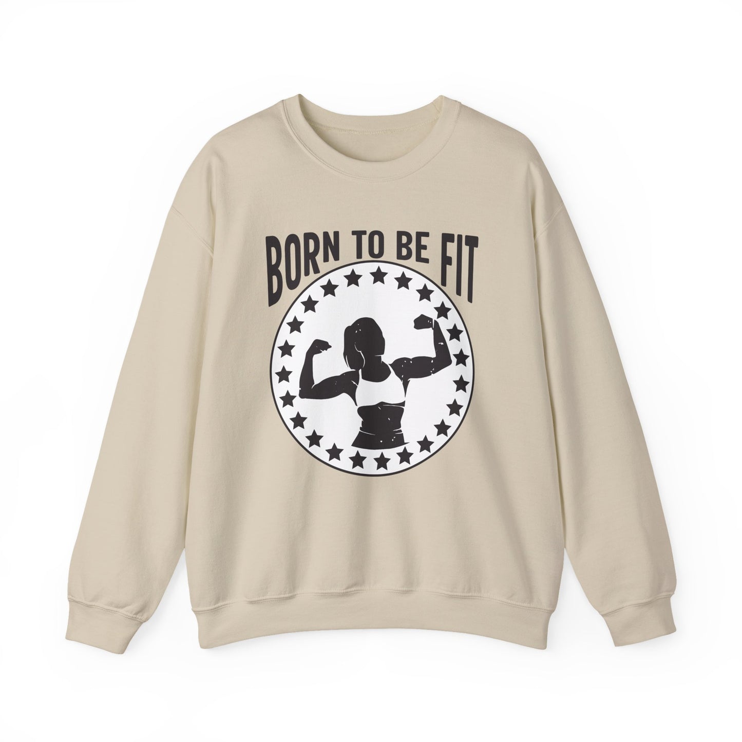 Born To Be Fit Gym Crewneck Sweatshirt
