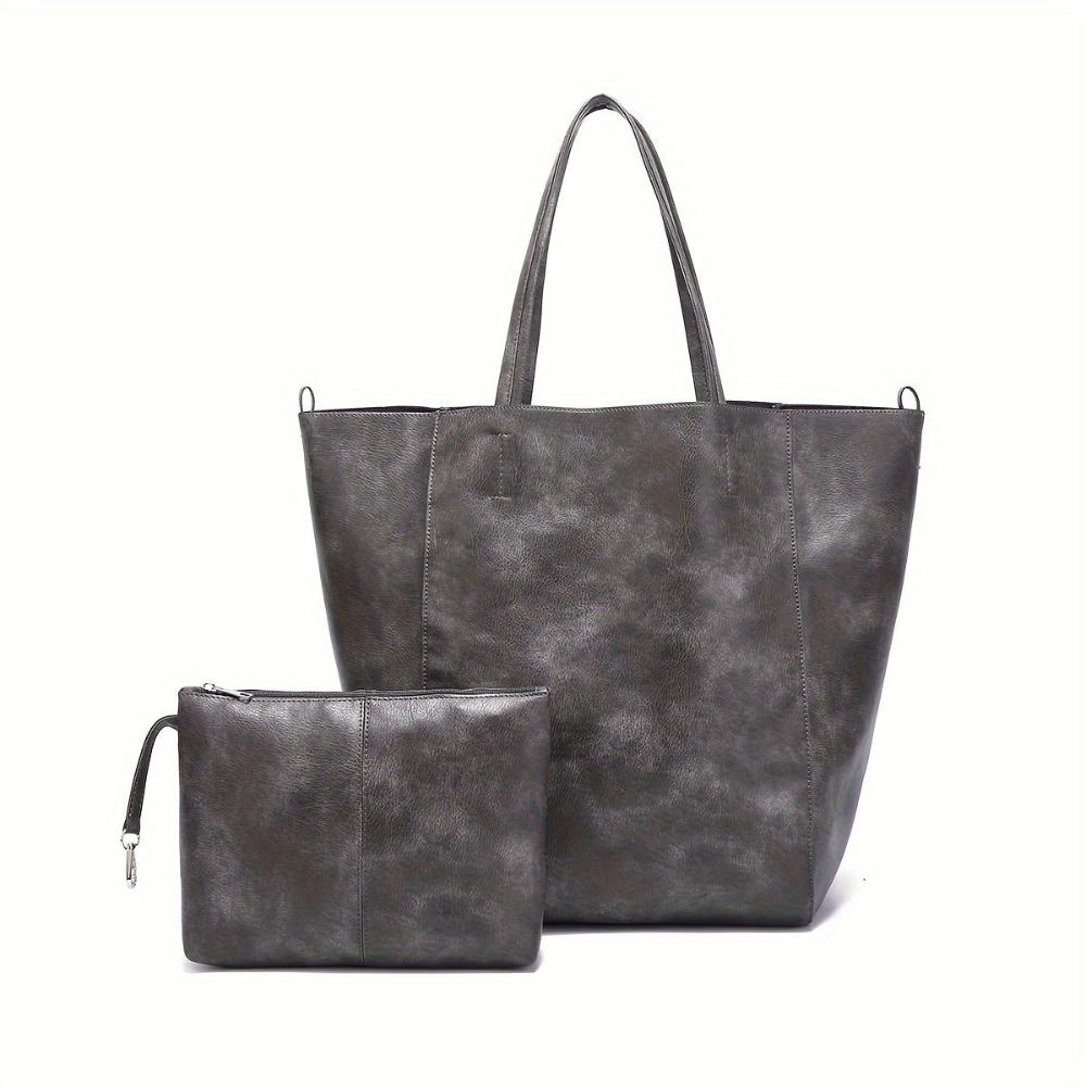 Heather - Vegan Leather Tote Bag - Samberule