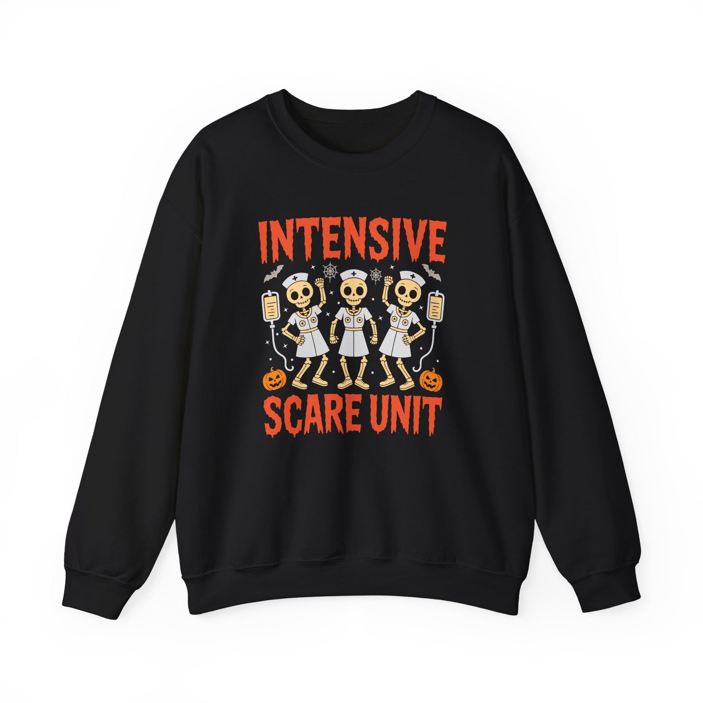 Intensive Scare Unit Skeleton Halloween Crewneck Sweatshirt - Samberule