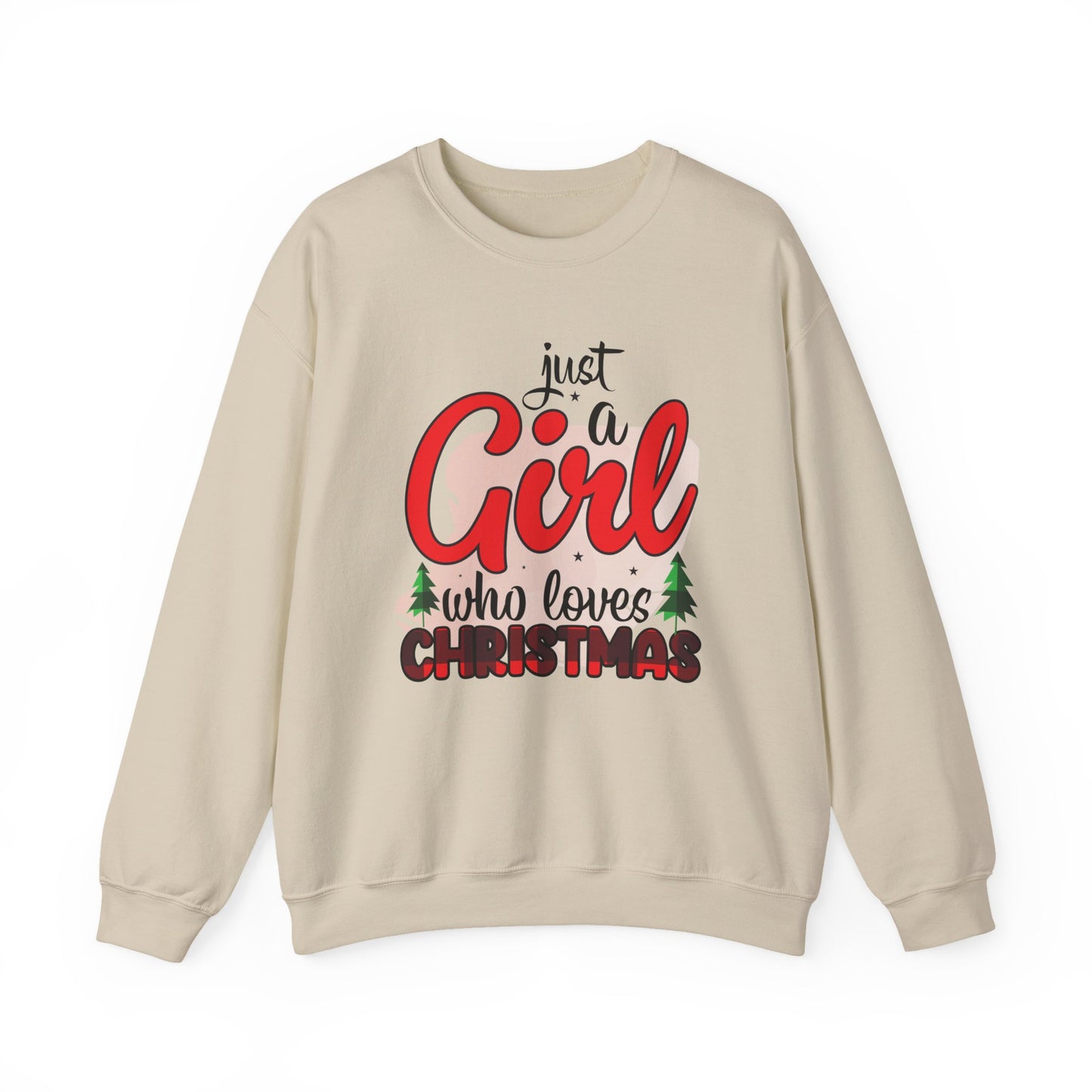 Just a Girl Who Loves Christmas Crewneck Sweatshirt
