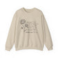 Floral Inspirational Motivational Crewneck Sweatshirt
