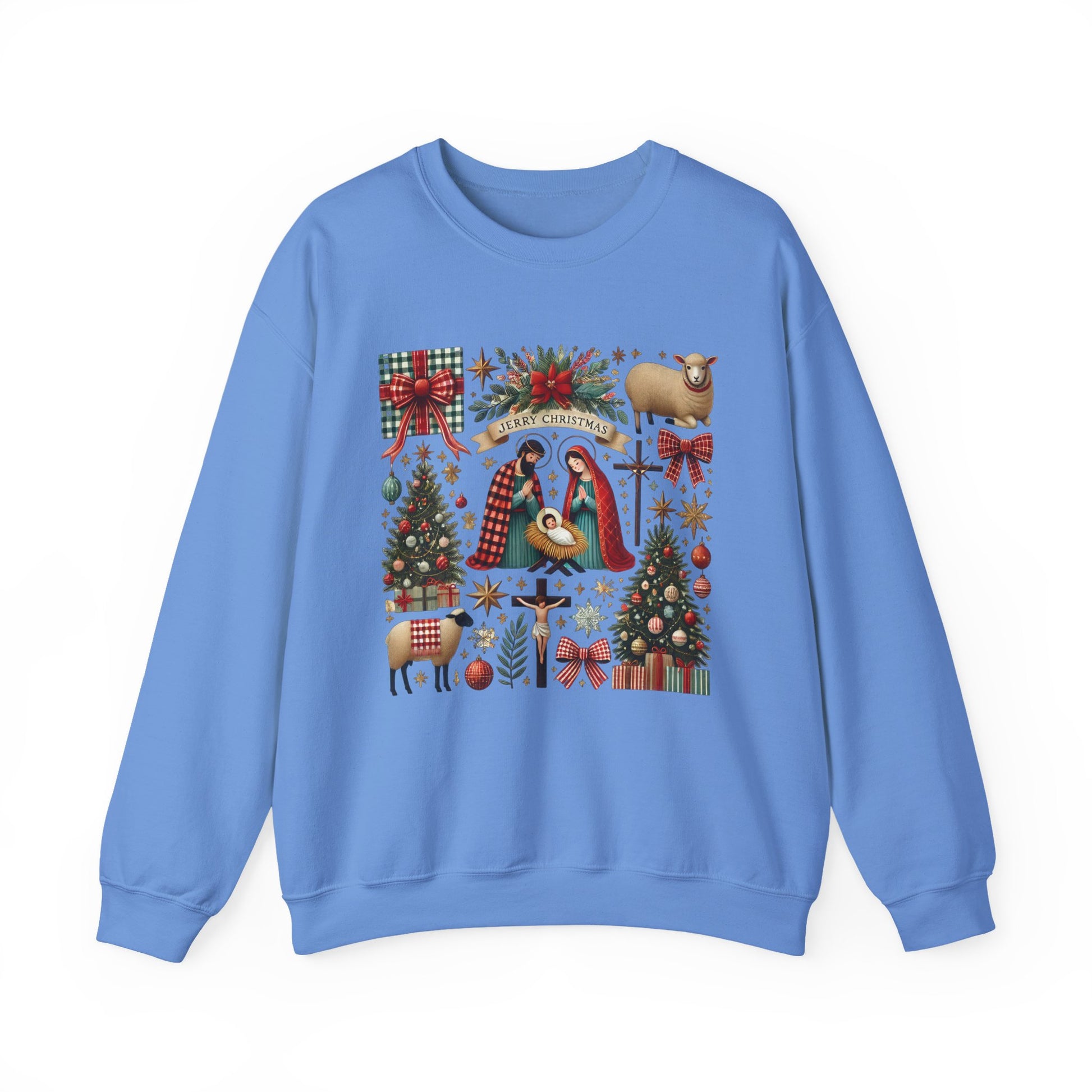 Coquette Jesus Christmas Crewneck Sweatshirt - Samberule