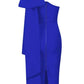 Abbey Blue One Shoulder Bandage Dress