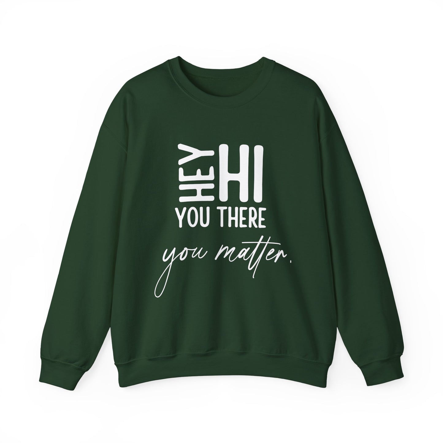 Positive Vibes You Matter Mental Health Crewneck Sweatshirt