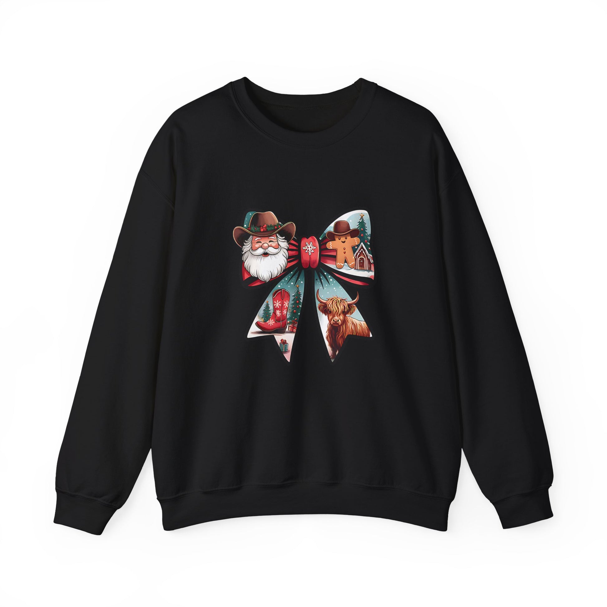 Santa Bow Christmas Crewneck Sweatshirt - Samberule