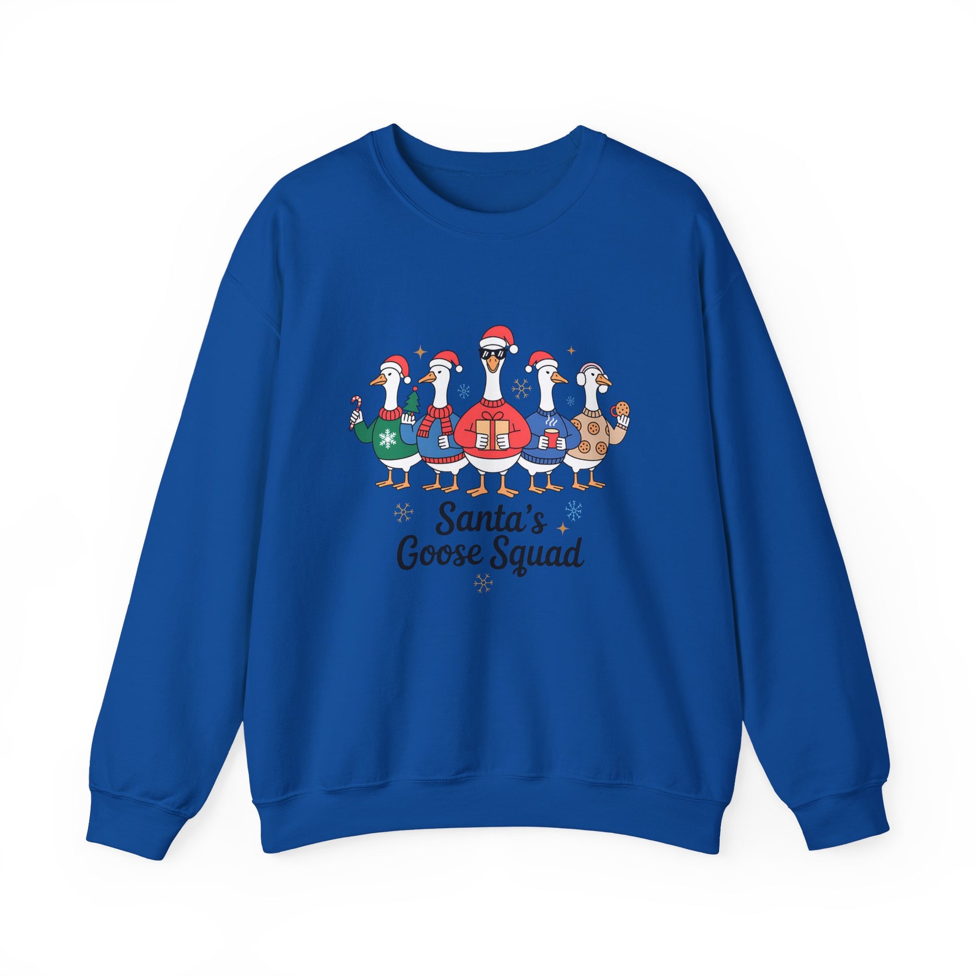 Santa's Goose Squad Christmas Crewneck Sweatshirt - Samberule