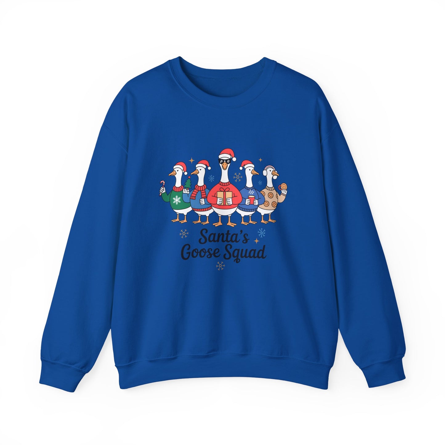 Santa's Goose Squad Christmas Crewneck Sweatshirt - Samberule