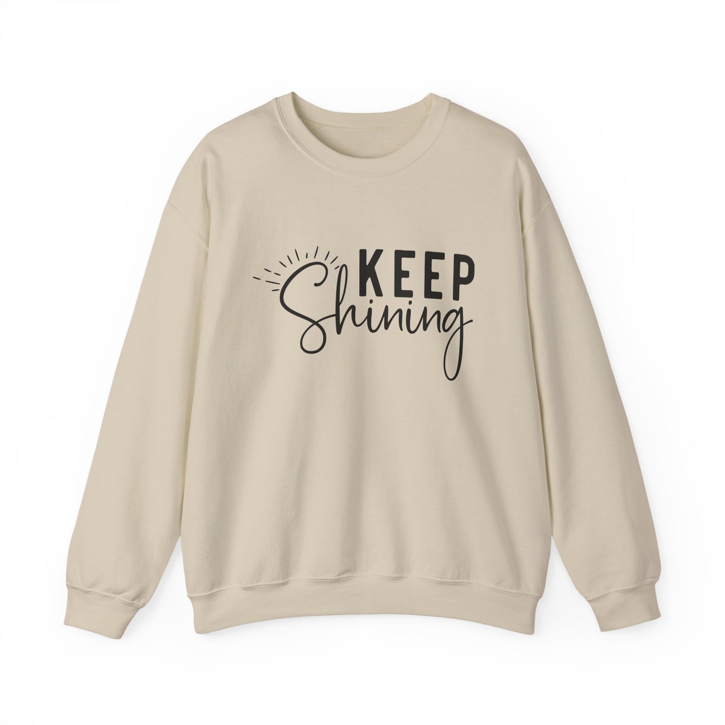 Keep Shining Motivational Crewneck Sweatshirt