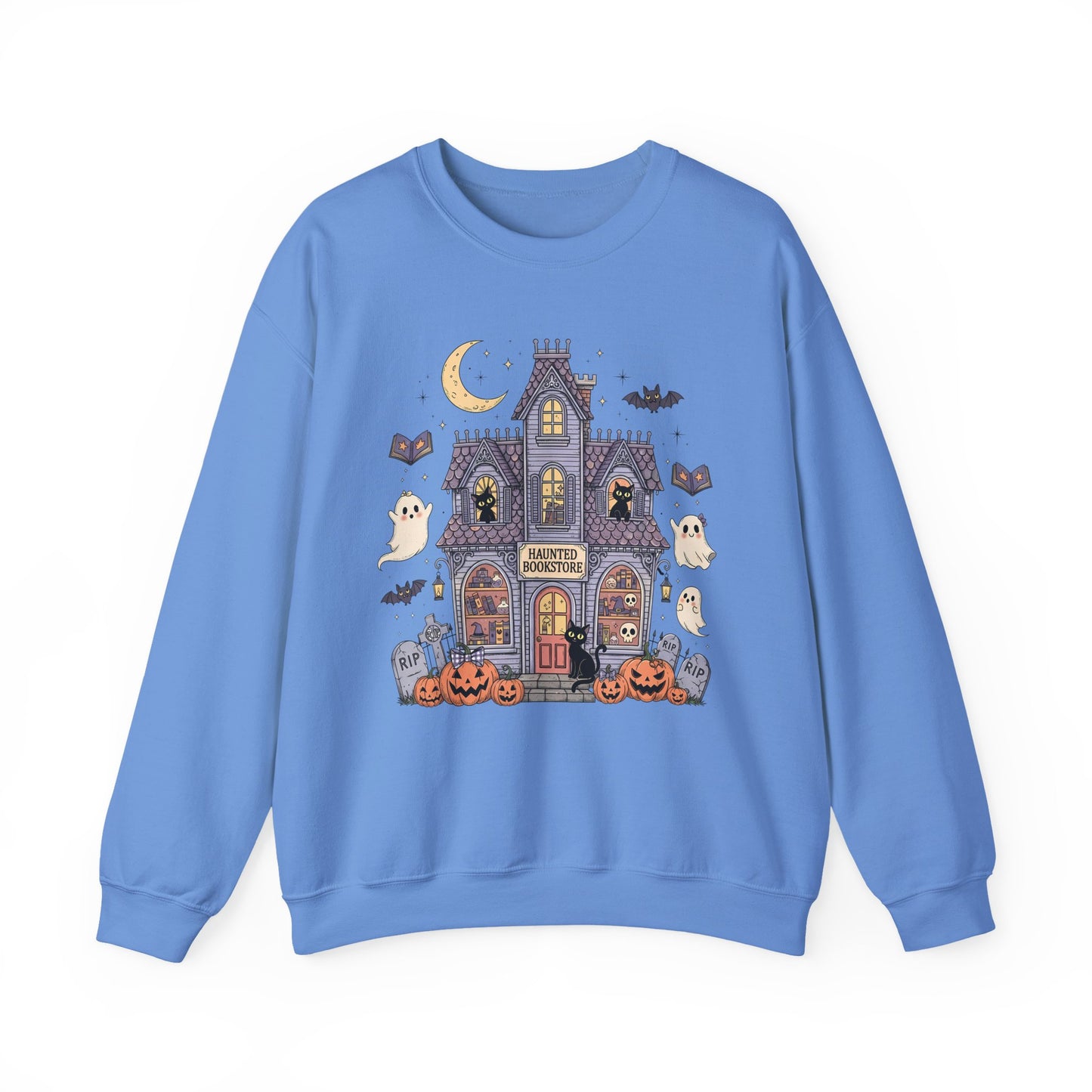Haunted House Halloween Crewneck Sweatshirt - Samberule