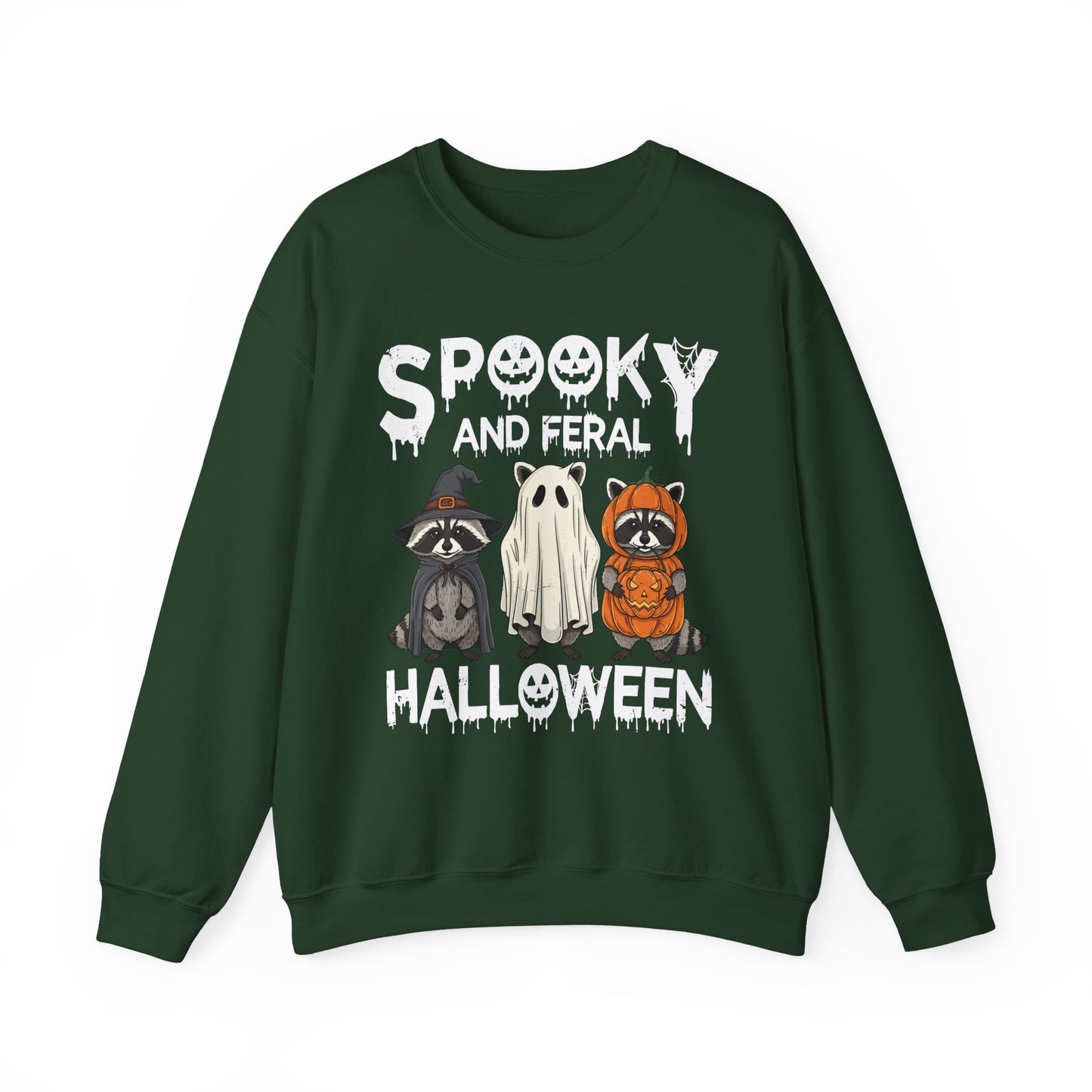Spooky and Feral Halloween Crewneck Sweatshirt - Samberule