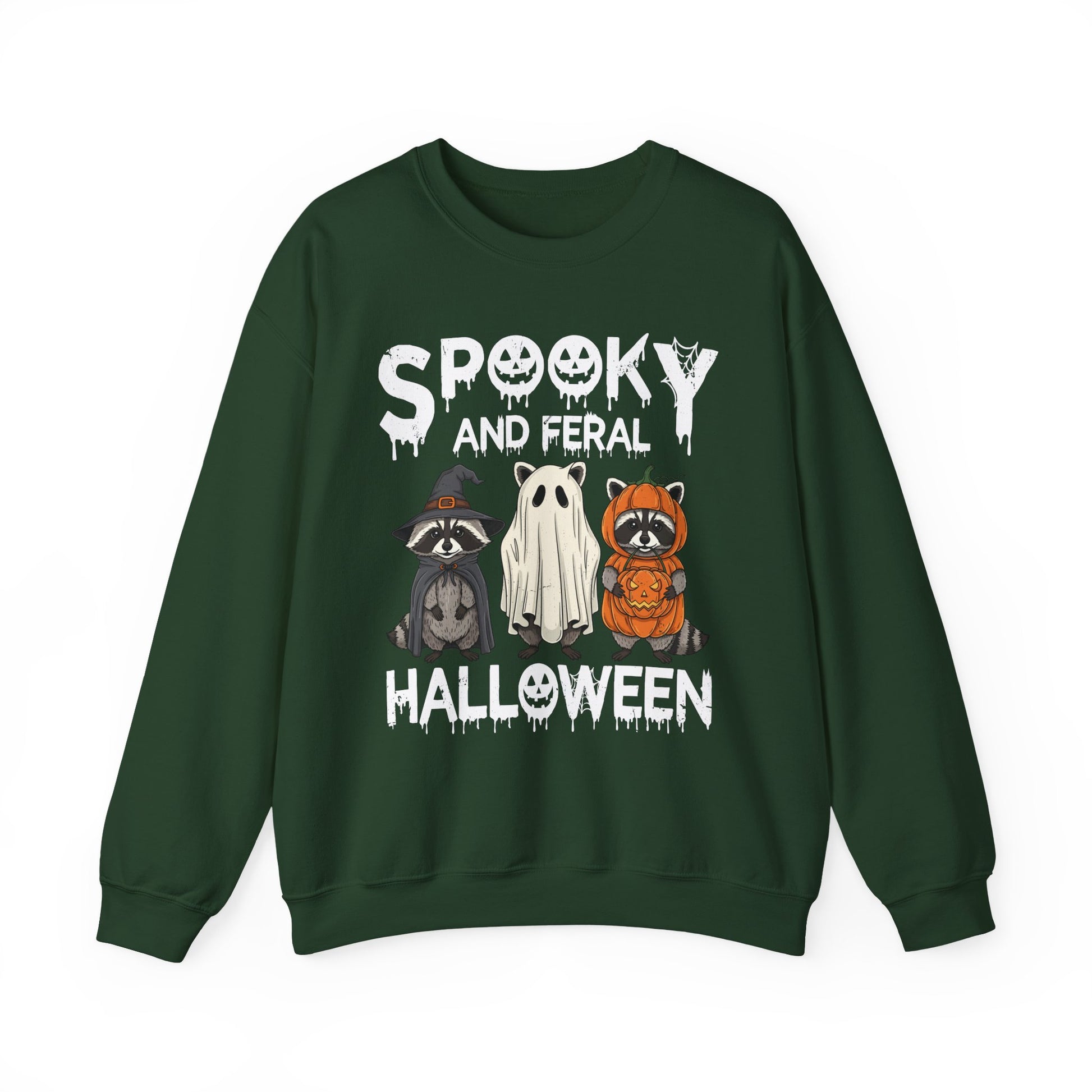 Spooky and Feral Halloween Crewneck Sweatshirt - Samberule