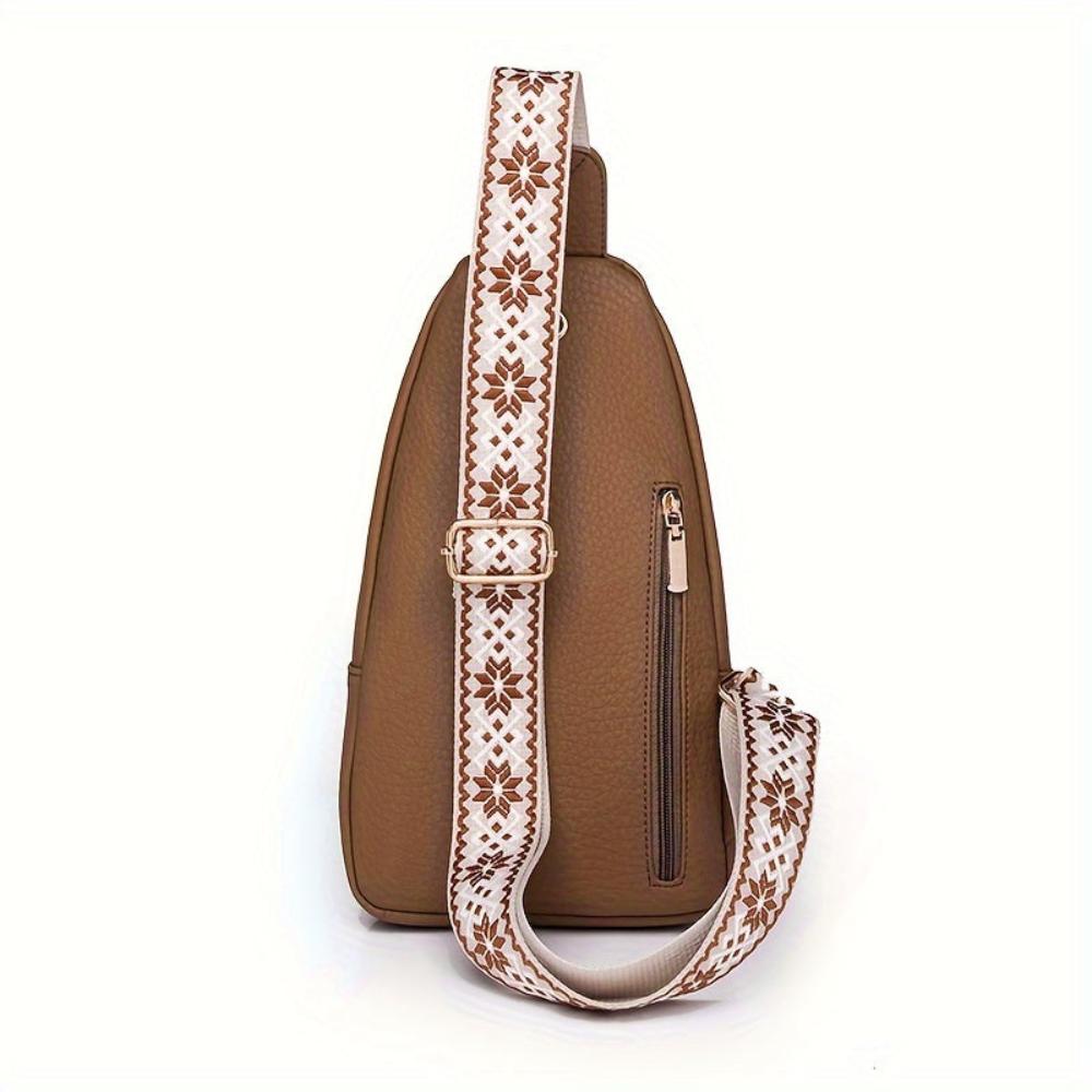 Margaret - Vegan Leather Sling Crossbody Bag - Samberule