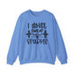I Don't Sweat, Sparkle Gym Crewneck Sweatshirt