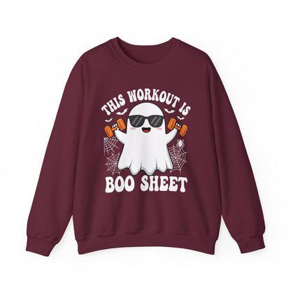 This Workout Is Boo Sheet Gym Crewneck Sweatshirt
