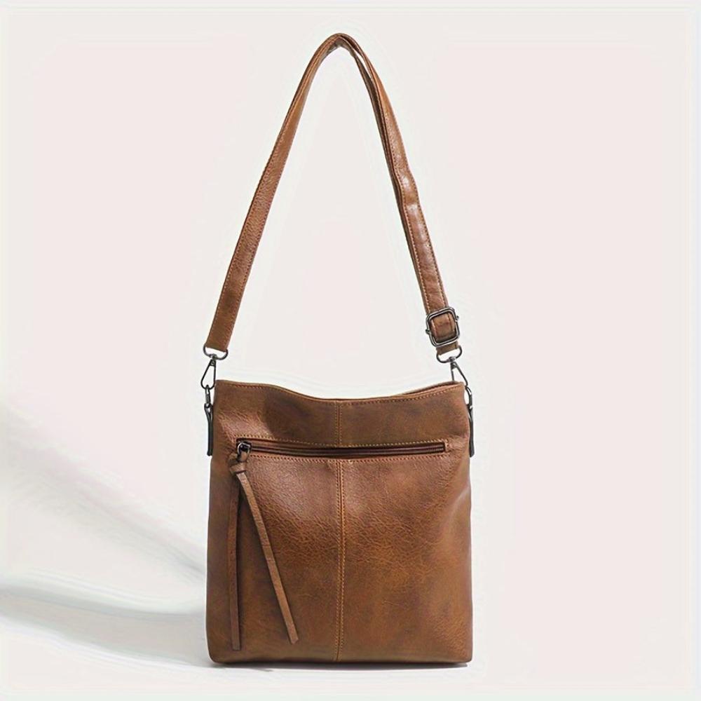 Anna - Vegan Leather Slim Crossbody Bag - Samberule