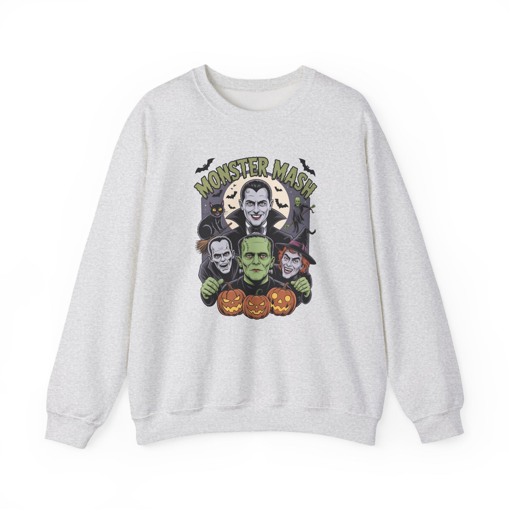 Retro Monster Mash Halloween Crewneck Sweatshirt - Samberule