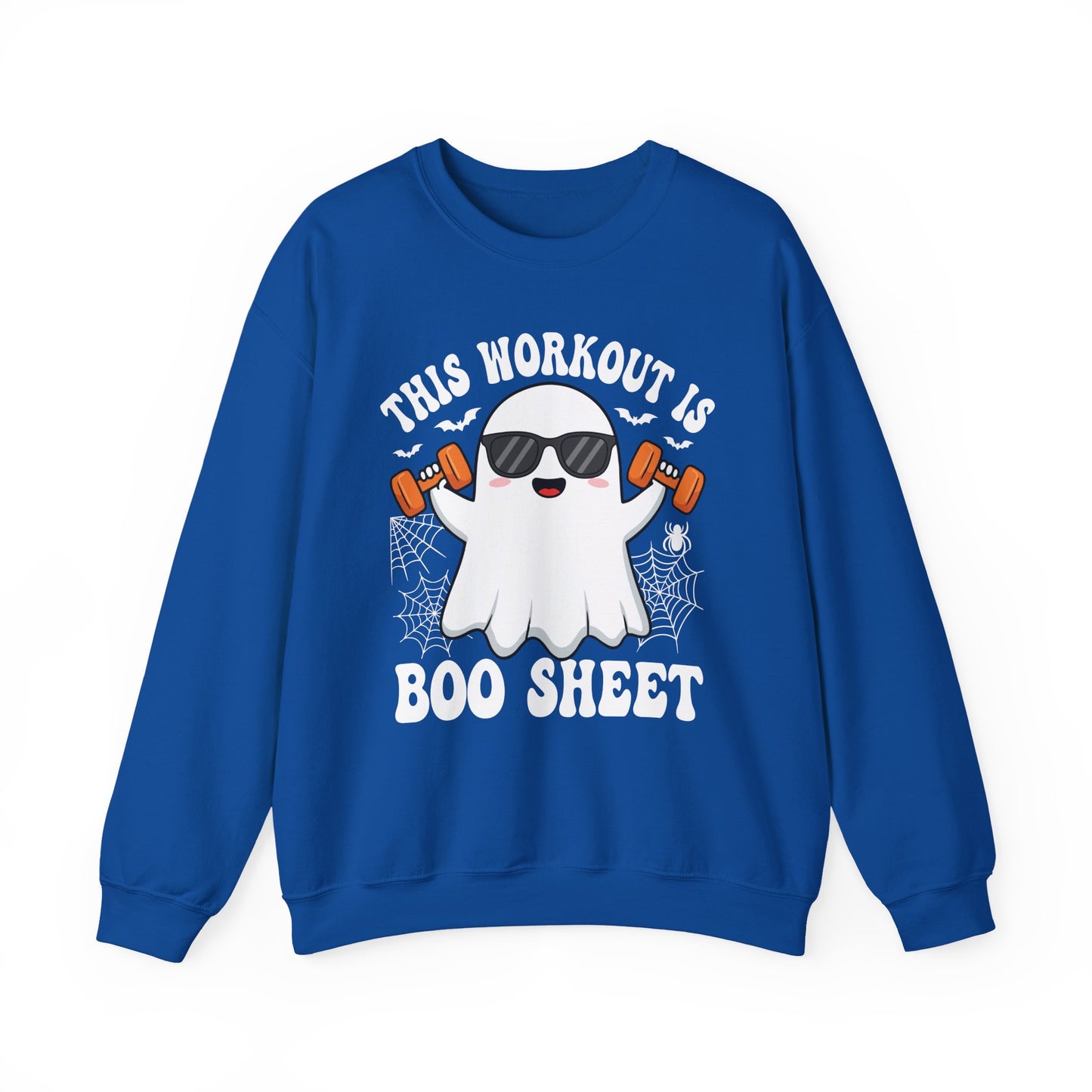 This Workout Is Boo Sheet Gym Crewneck Sweatshirt