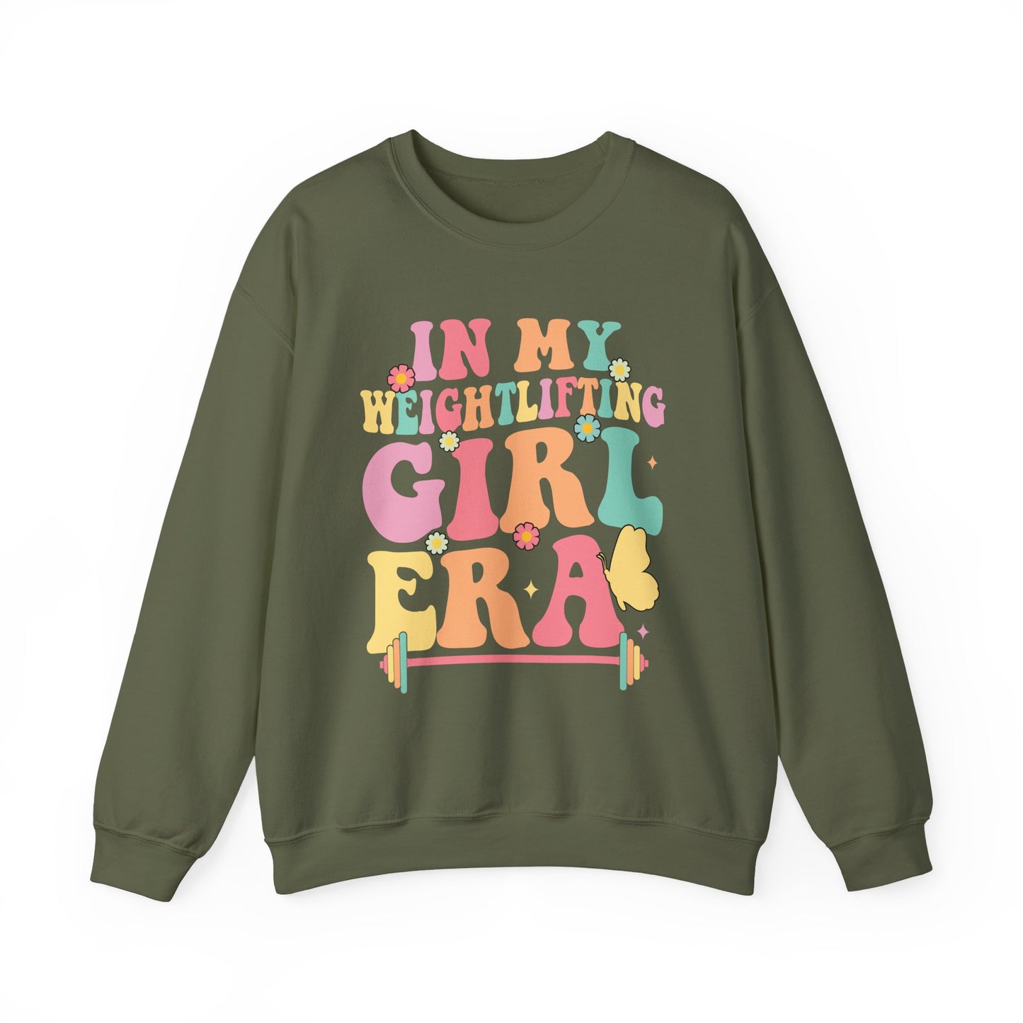 "In My Weightlifting Girl Era" Gym Crewneck Sweatshirt