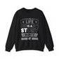 Life Is A Story Write It Motivational Crewneck Sweatshirt
