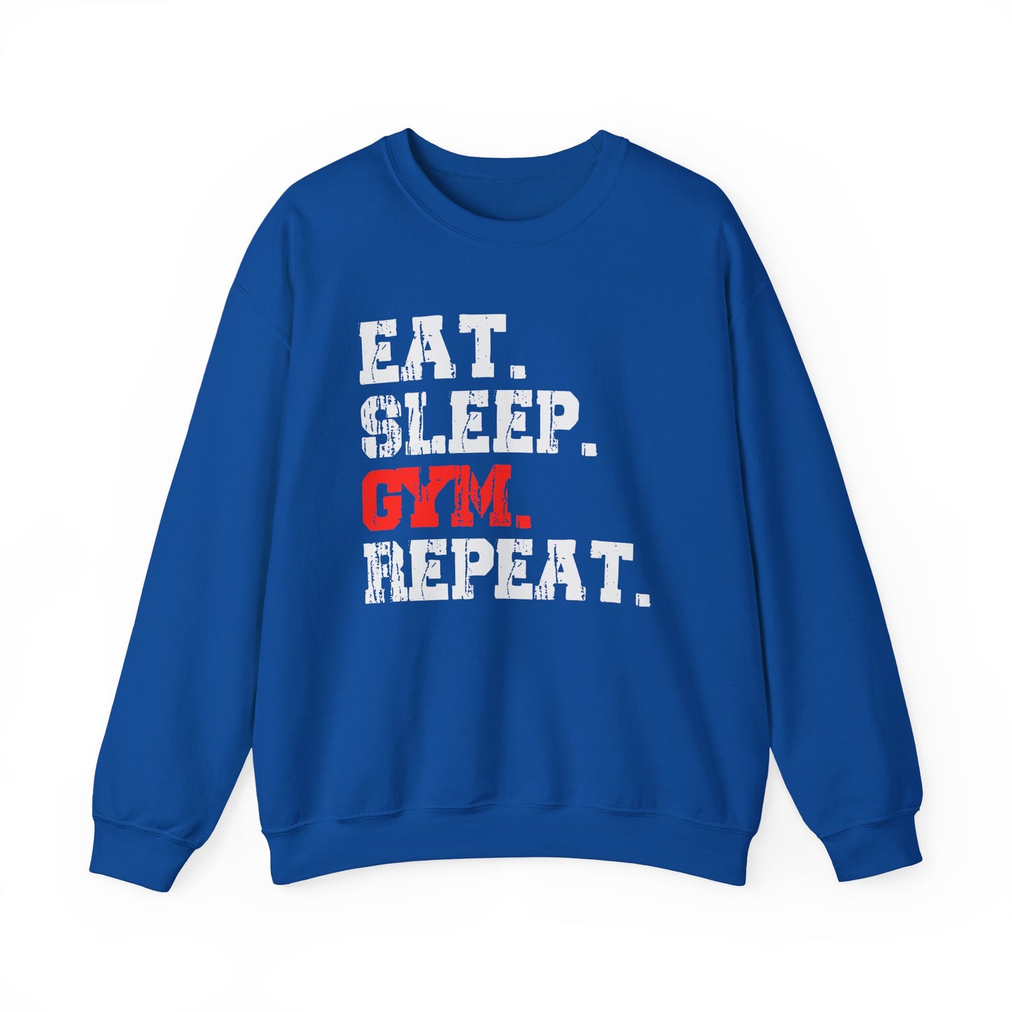 Eat Sleep Gym Repeat Gym Crewneck Sweatshirt