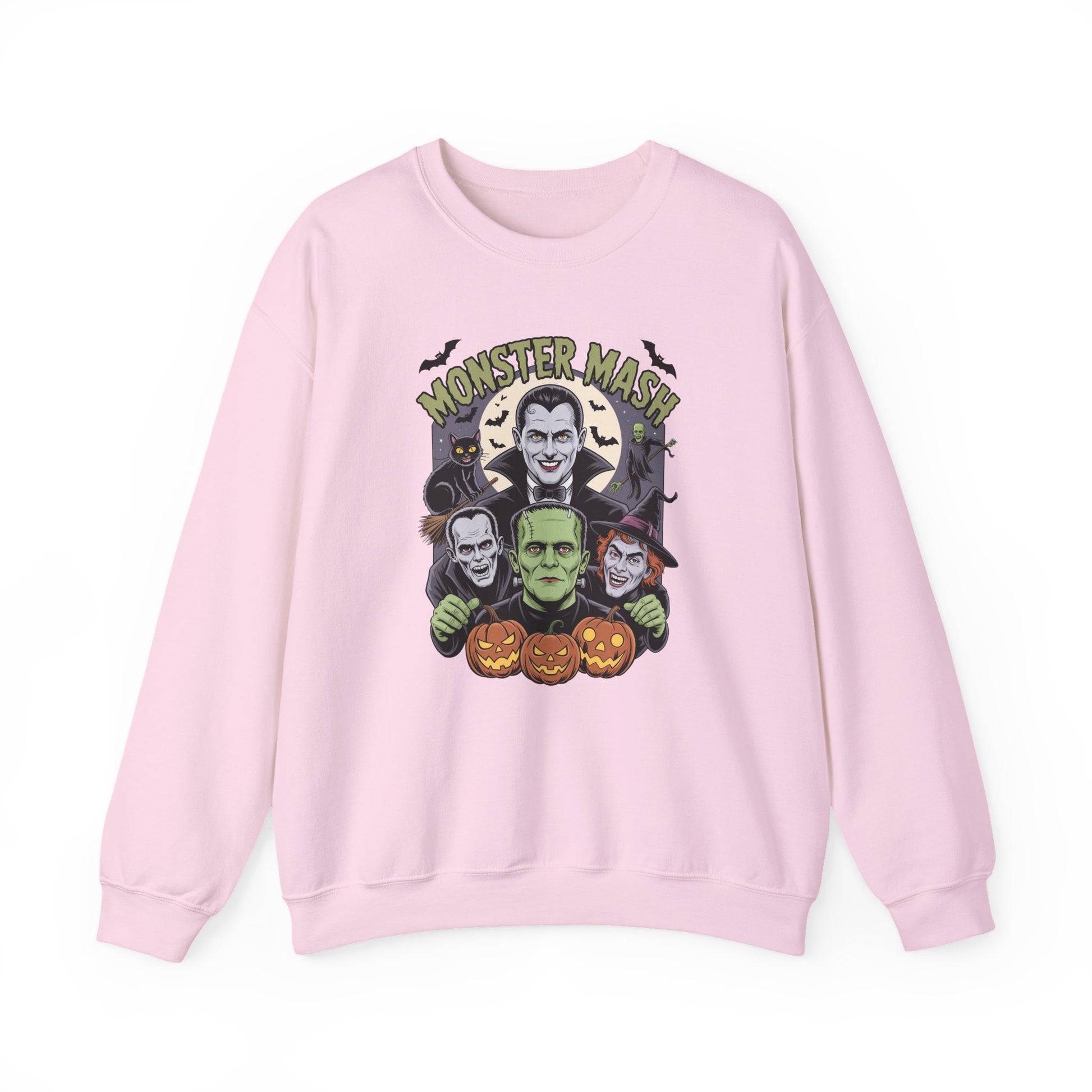 Retro Monster Mash Halloween Crewneck Sweatshirt - Samberule