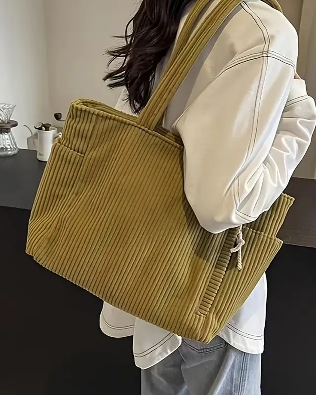 Aubrey - Corduroy Tote Bag - Samberule