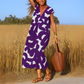 Riley - V-Neck Midi Dress - Samberule