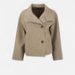 Women's Short Coat with Chic High Collar - Samberule