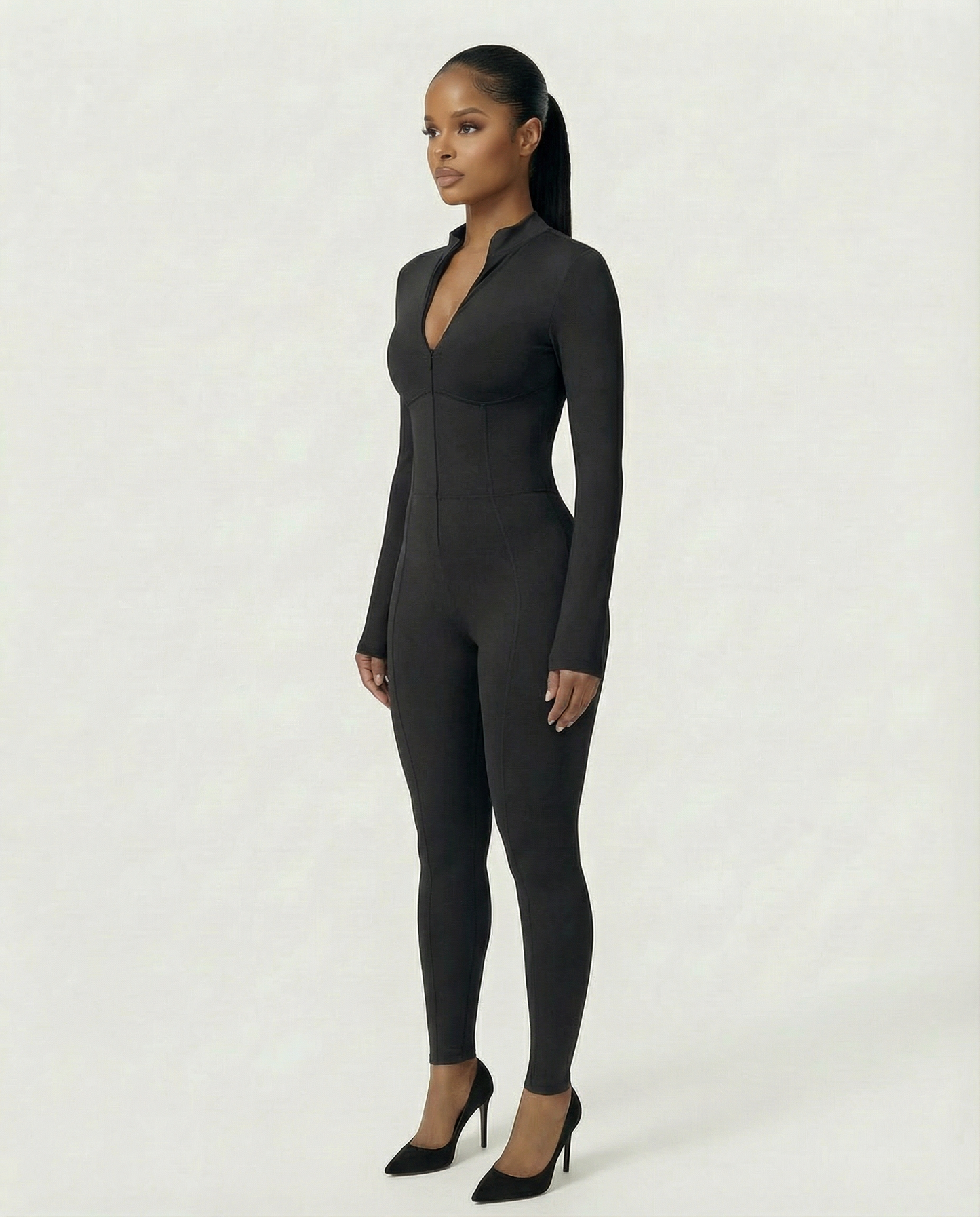 LUVINA Zip-Up Jumpsuit