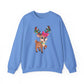 Cute Reindeer Christmas Crewneck Sweatshirt - Samberule