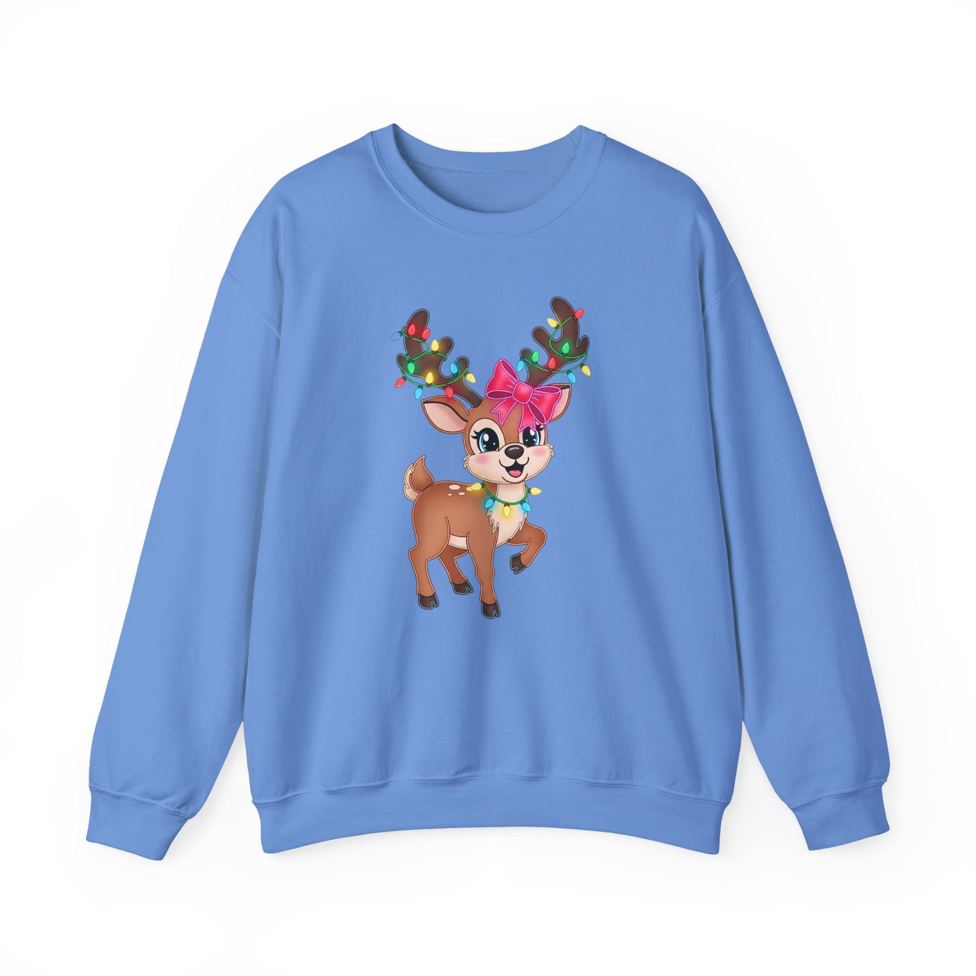 Cute Reindeer Christmas Crewneck Sweatshirt - Samberule