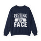 Resting Gym Face Gym Crewneck Sweatshirt