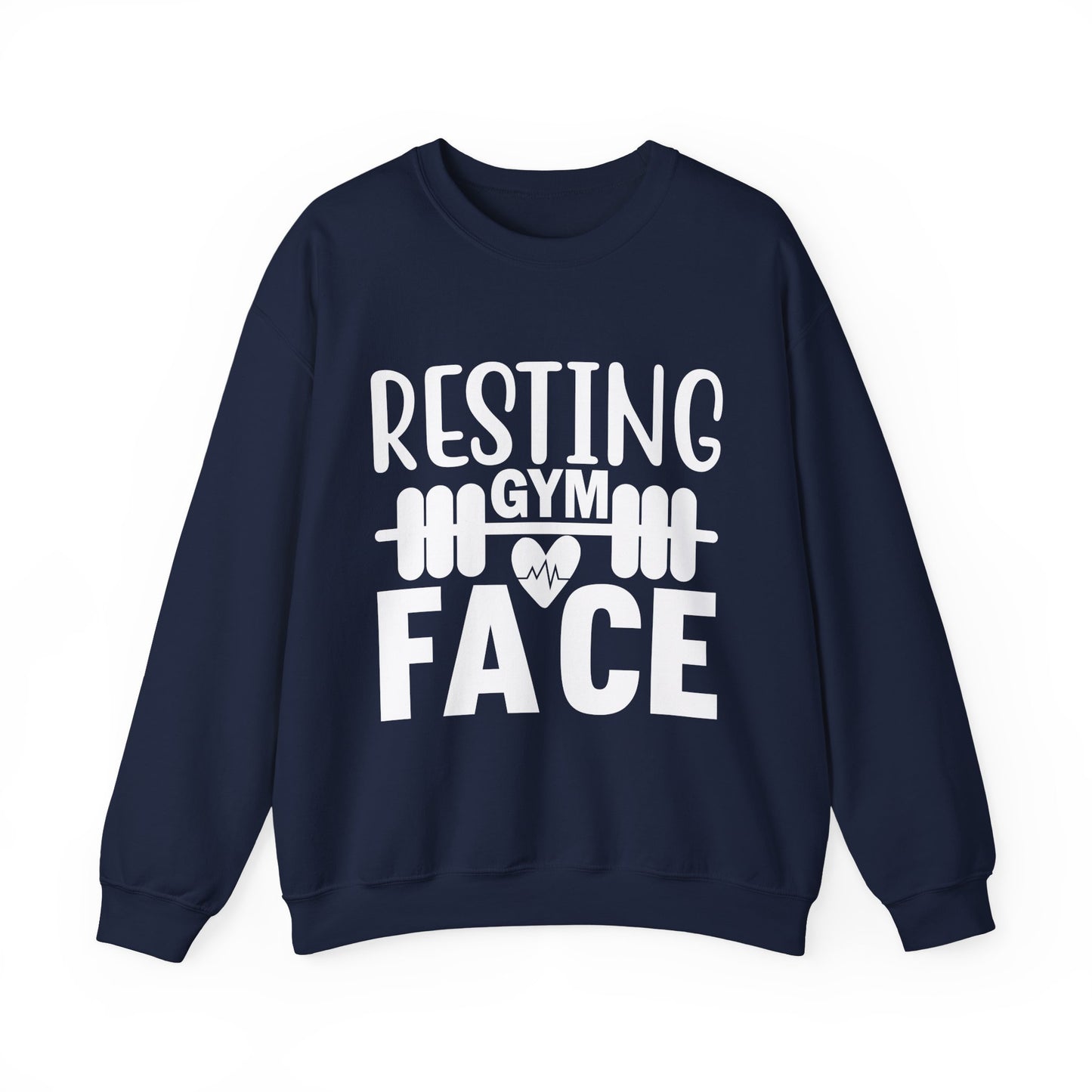 Resting Gym Face Gym Crewneck Sweatshirt